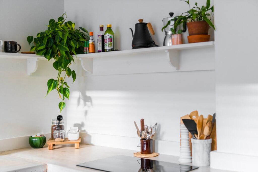 add plants in the kitchen