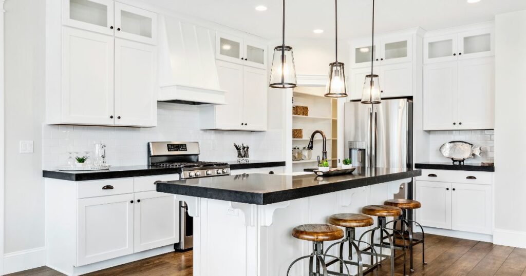 black quartz countertops