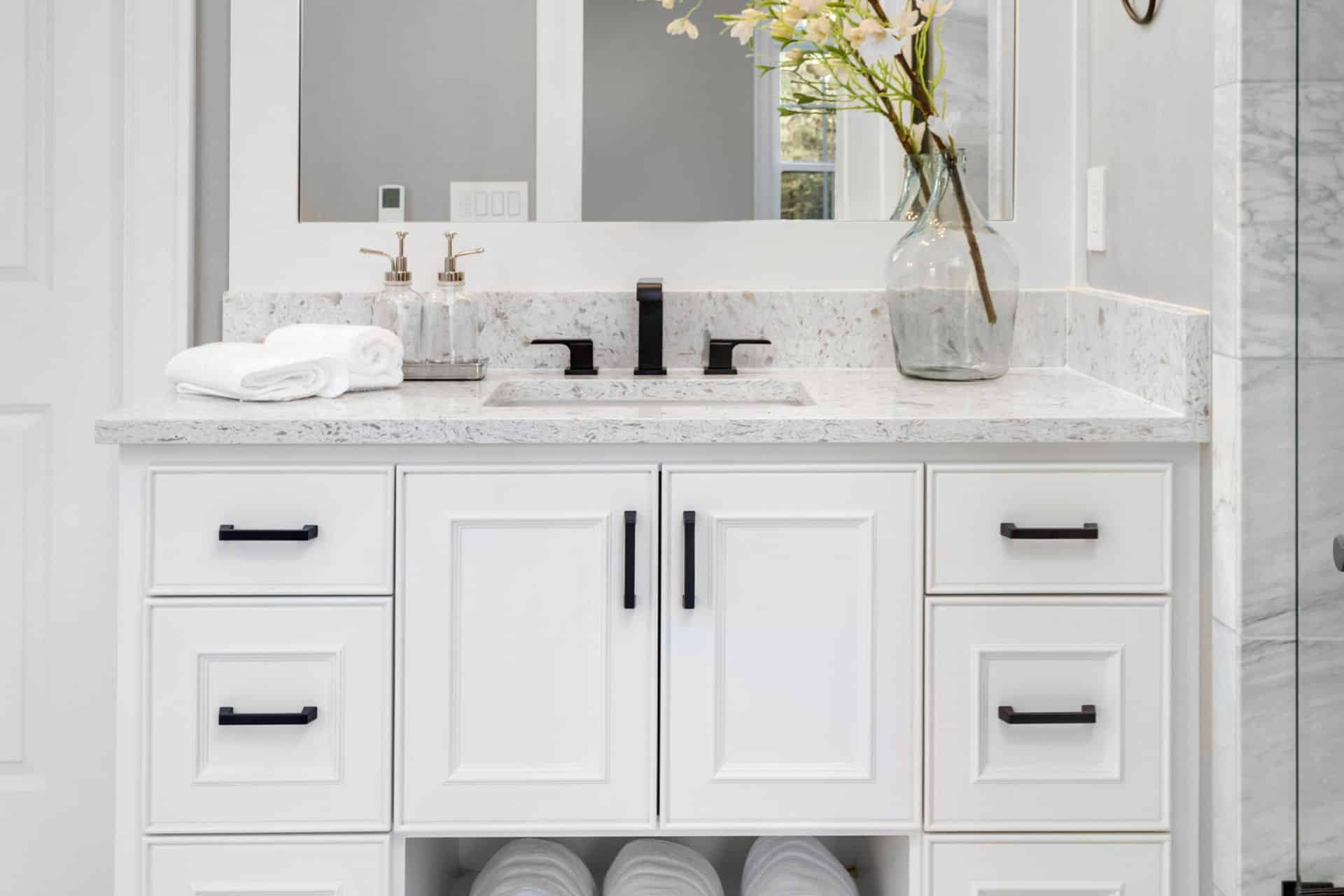 Bathroom Countertop Storage Solutions With Aesthetic Charm